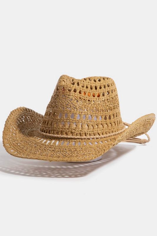 Shawn Woven Straw Hat Khaki