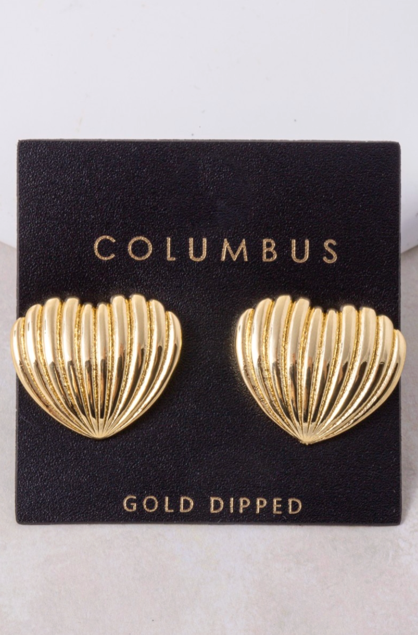 Brianna Ridged Earrings