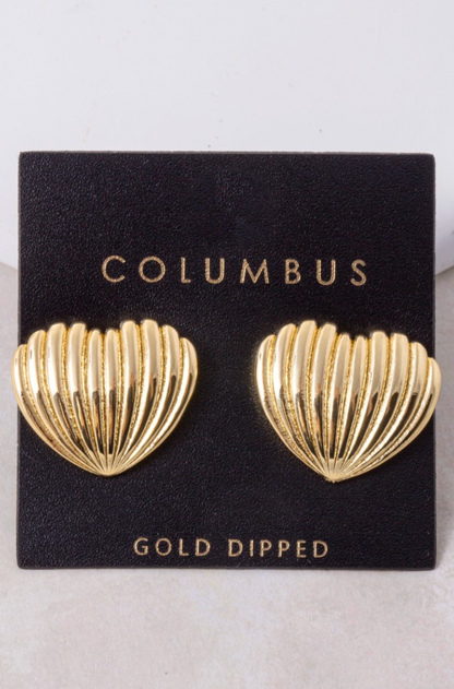 Brianna Ridged Earrings