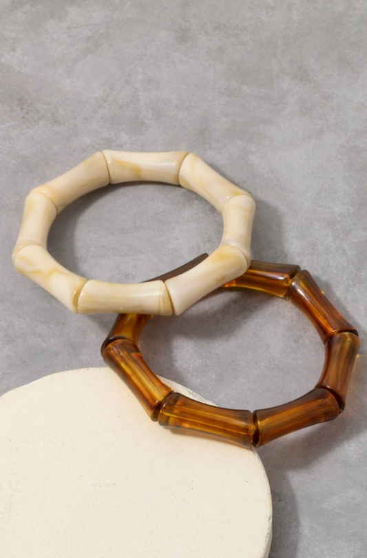 About You Bamboo Bracelet Ivory