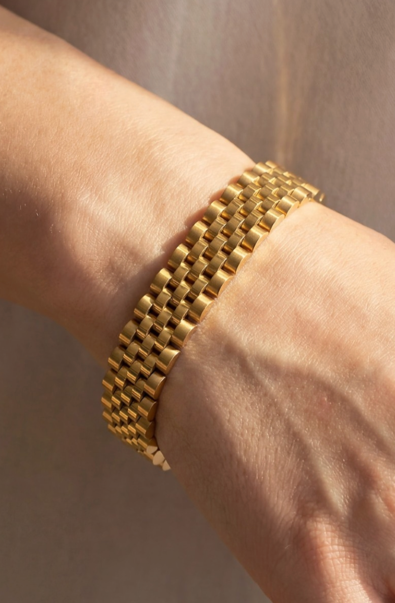 stainless steel watch chain link bracelet