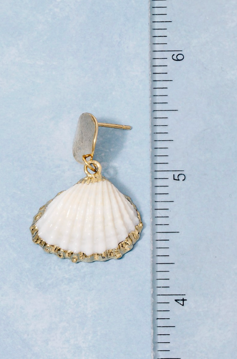 Too Often Seashell Dangle Earrings