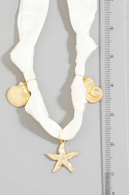 Alys Beach Satin Charm Necklace