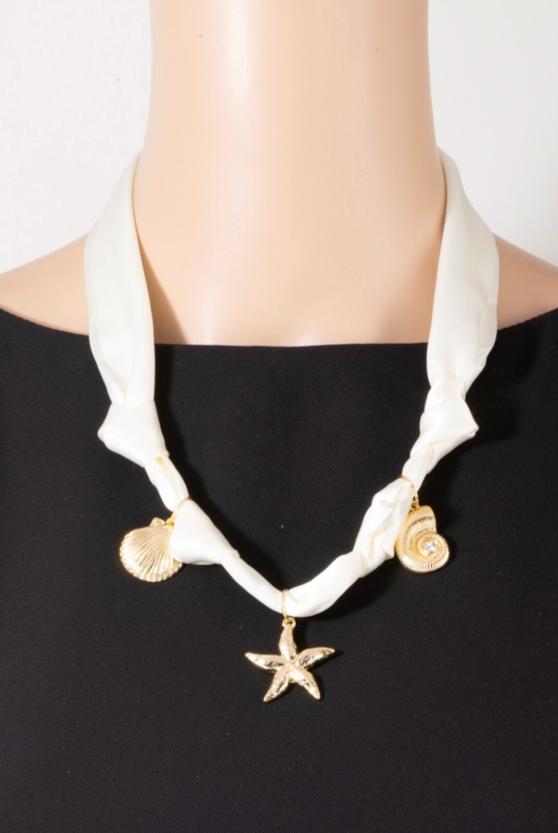 Alys Beach Satin Charm Necklace