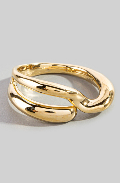 Minimalist Sculpted Band Ring