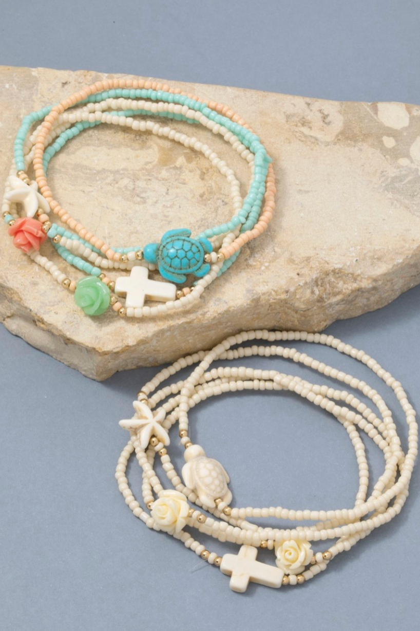 Crushing On Beaded Bracelets White