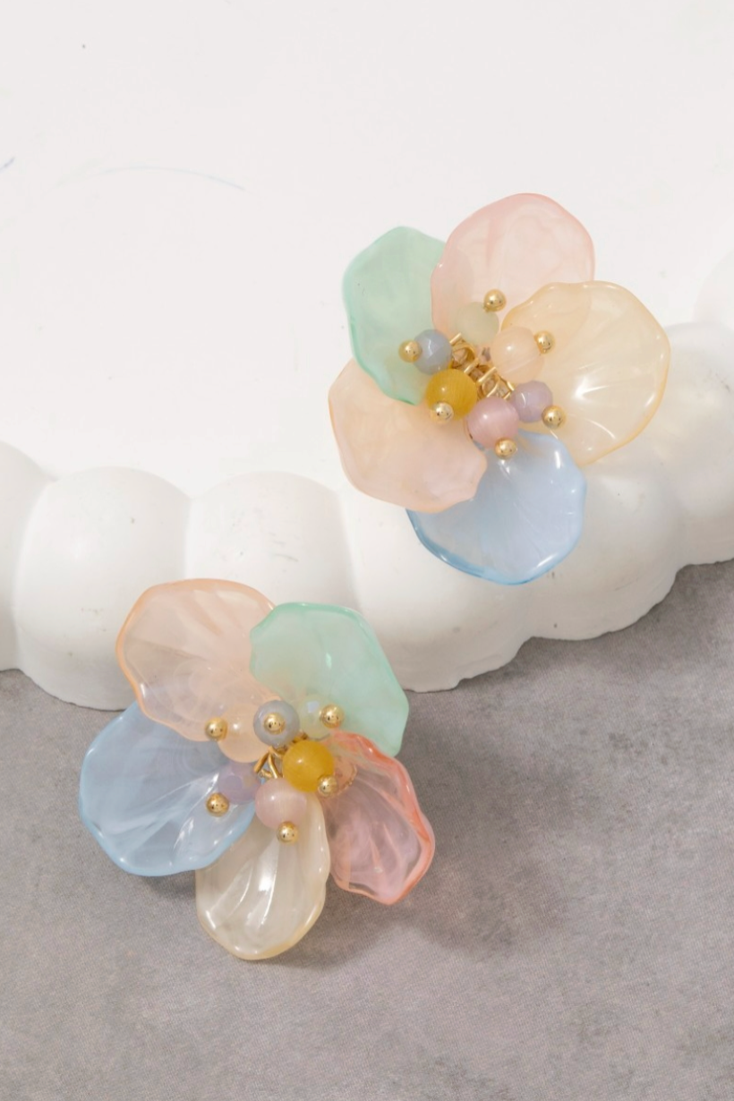 Showing Off Petal Earrings Multi