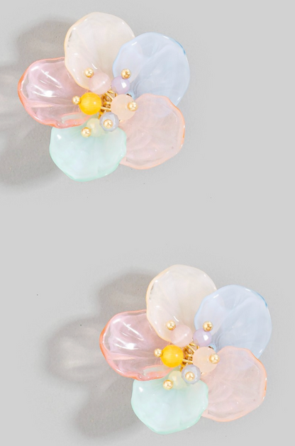 Showing Off Petal Earrings Multi