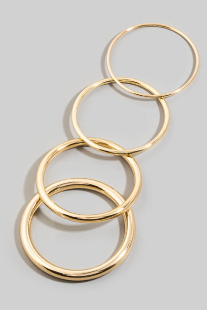 Once Or Twice Bangle Set Gold