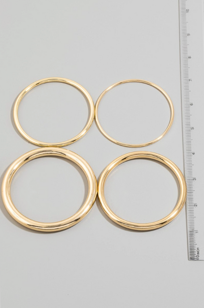 Once Or Twice Bangle Set Gold