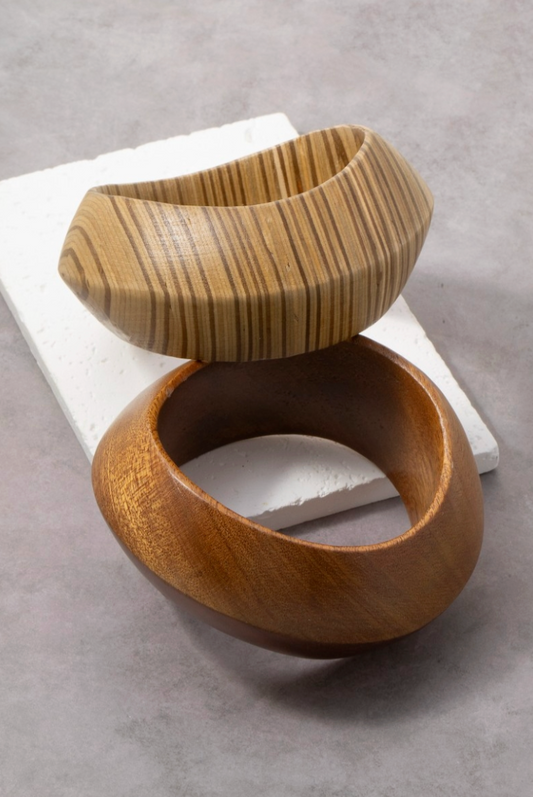 Speed Racing Wooden Bangle Brown