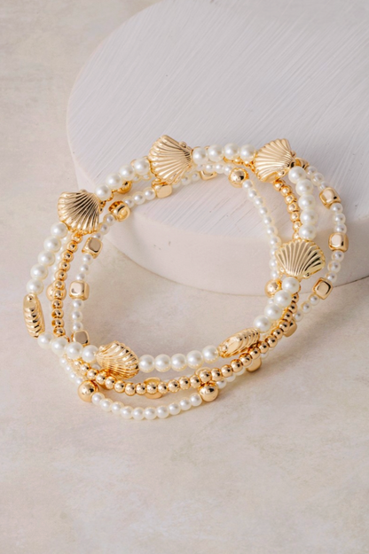 Shout Whenever Pearl Bracelet Set