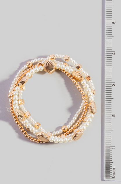 Shout Whenever Pearl Bracelet Set