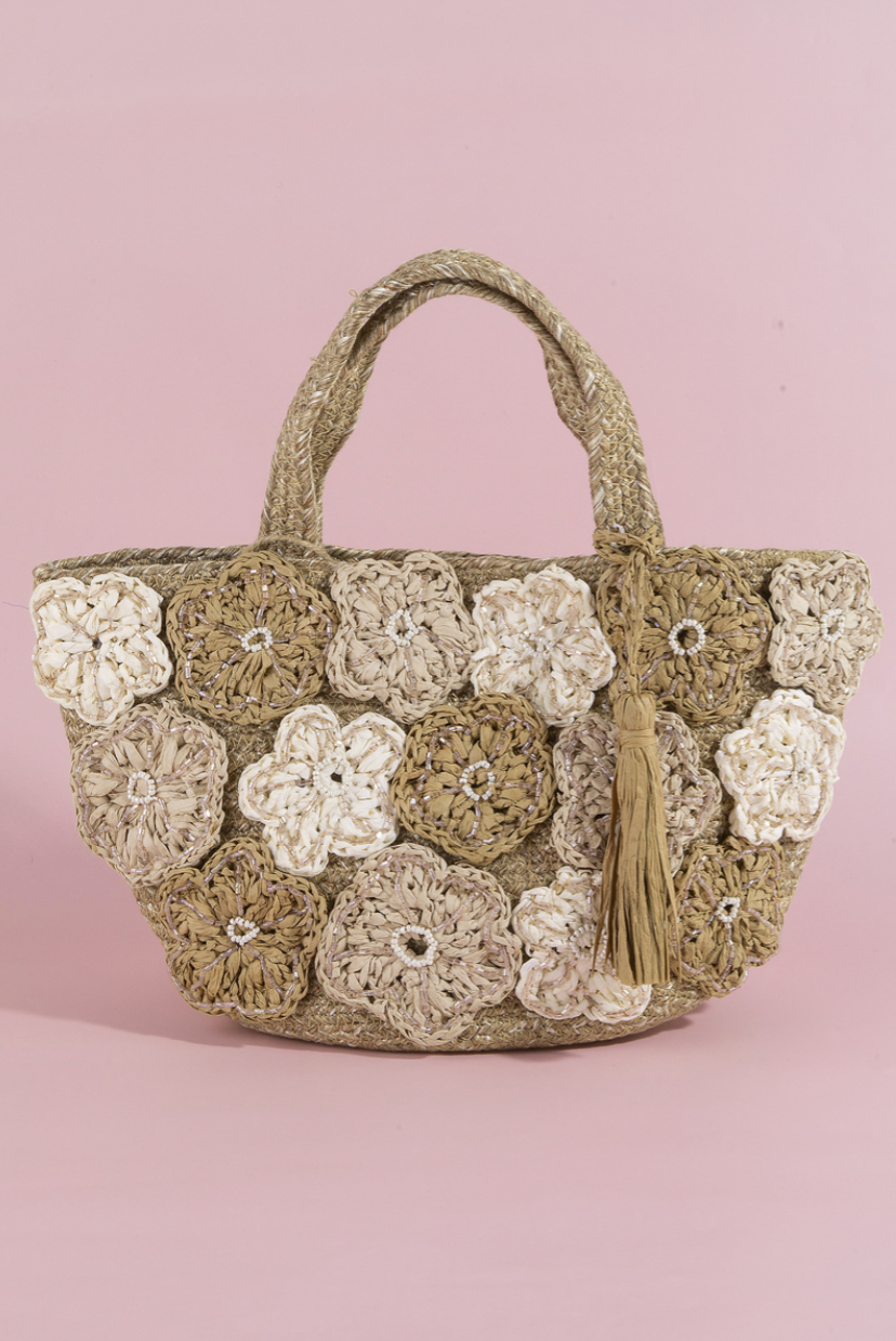 Be Young Floral Jute Bag