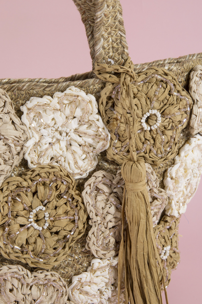 Be Young Floral Jute Bag