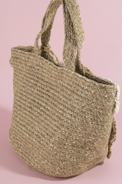 Be Young Floral Jute Bag