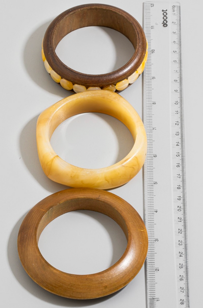 The Moment Wood Bangle Set