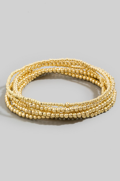 Time Is Now Bracelet Set Gold