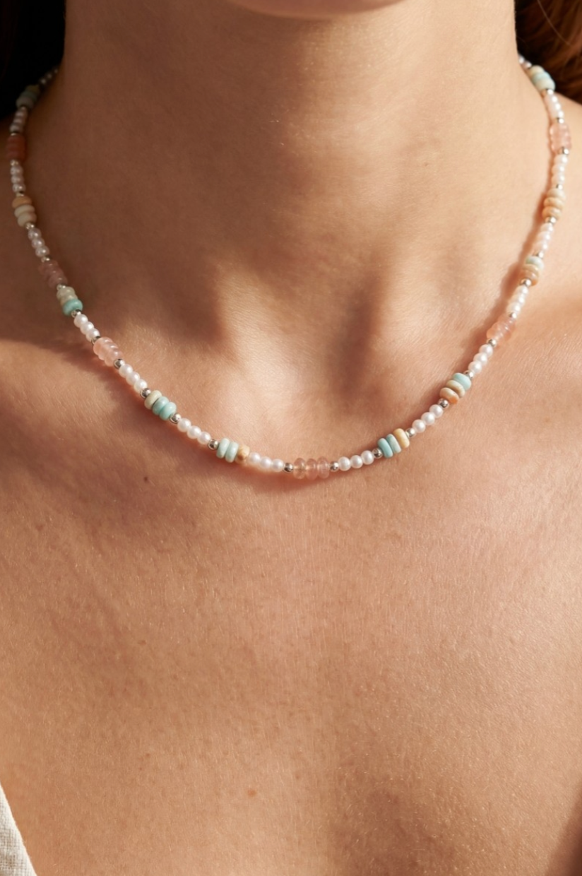 Cut Short Beaded Necklace