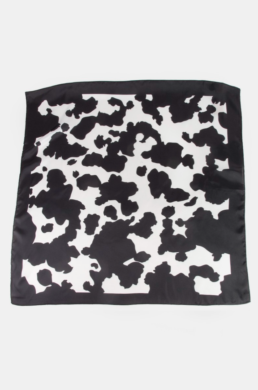 Tilly Cow Print Bandana Scarf