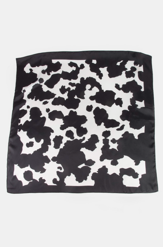 Tilly Cow Print Bandana Scarf