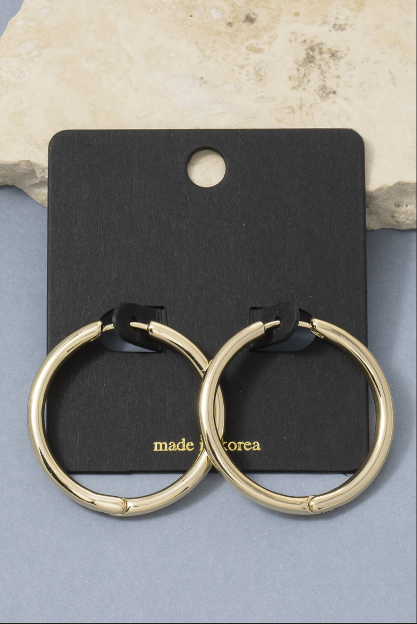 This Town Tube Hoop Earrings