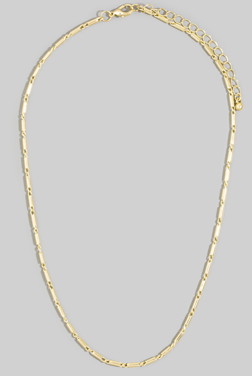Jackie Bar Link Chain Necklace