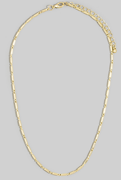 Jackie Bar Link Chain Necklace