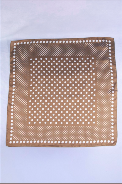 Cameron Polka Dot Scarf Beige