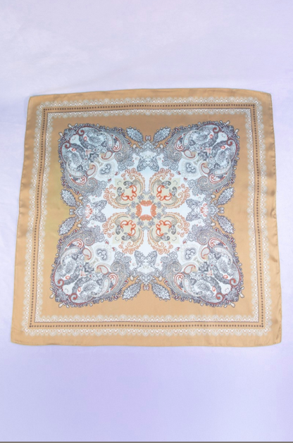 Lindsey Paisley Scarf Rust