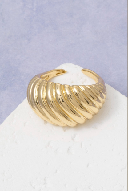 Porch Swing Croissant Cuff Ring