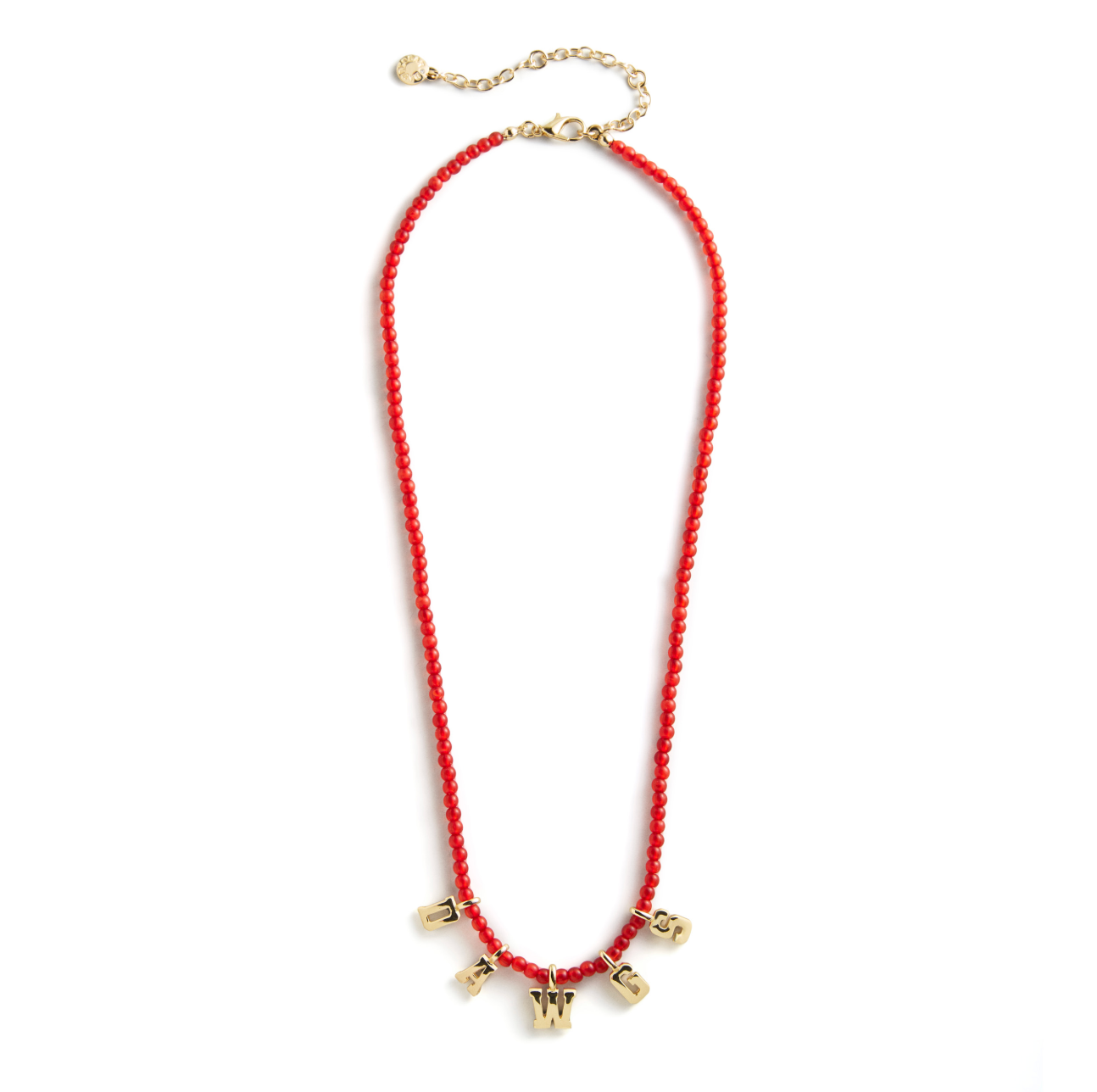 University Of Georgia Delicate Beaded Necklace