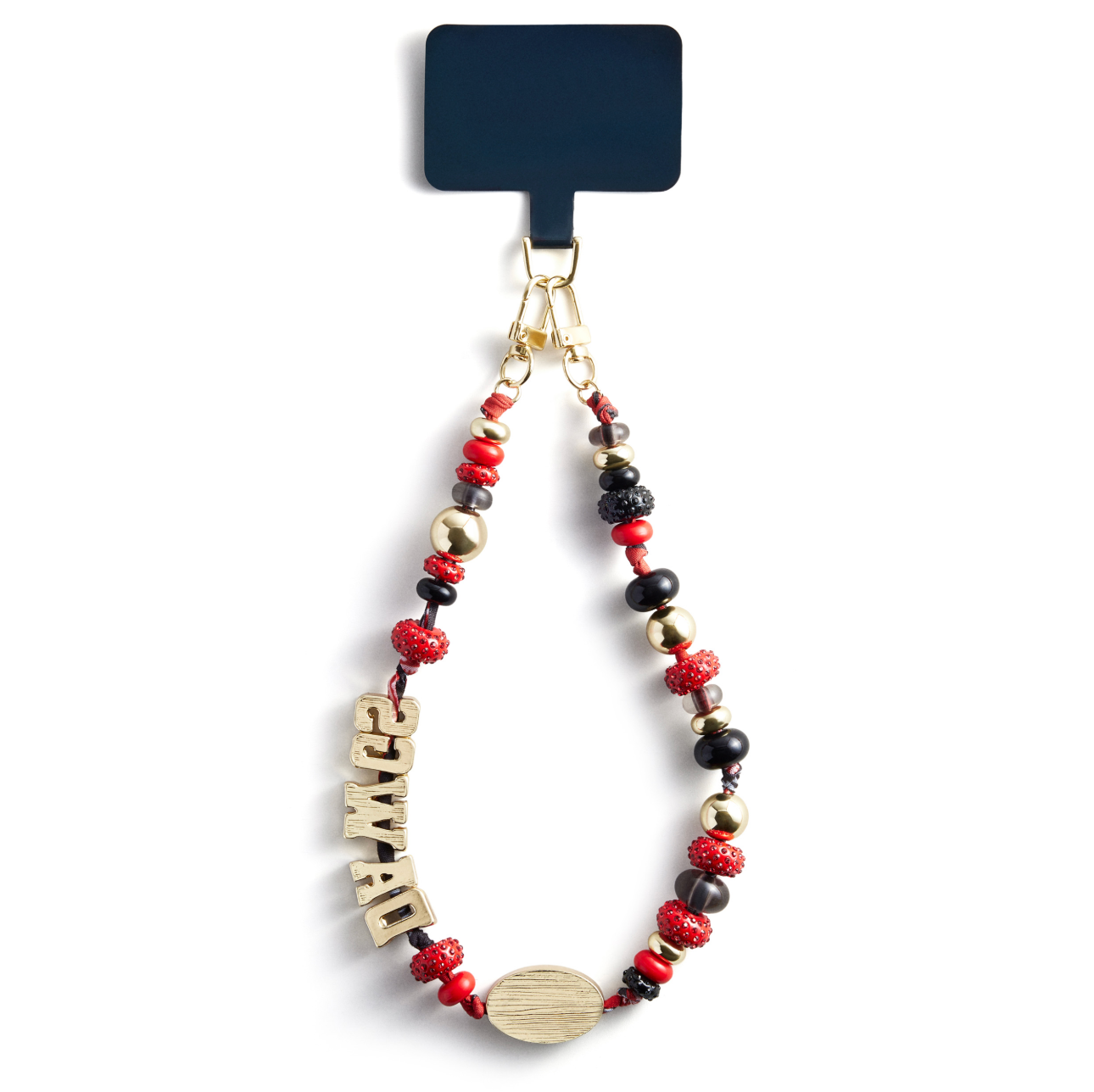 University Of Georgia Beaded Bandana Phone Charm