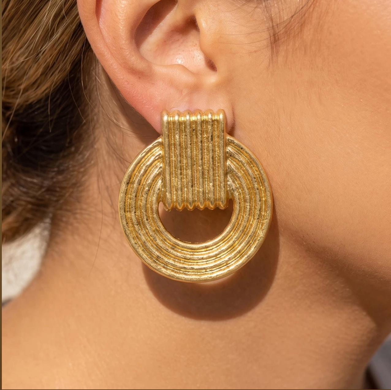 More To Come Doorknocker Earrings