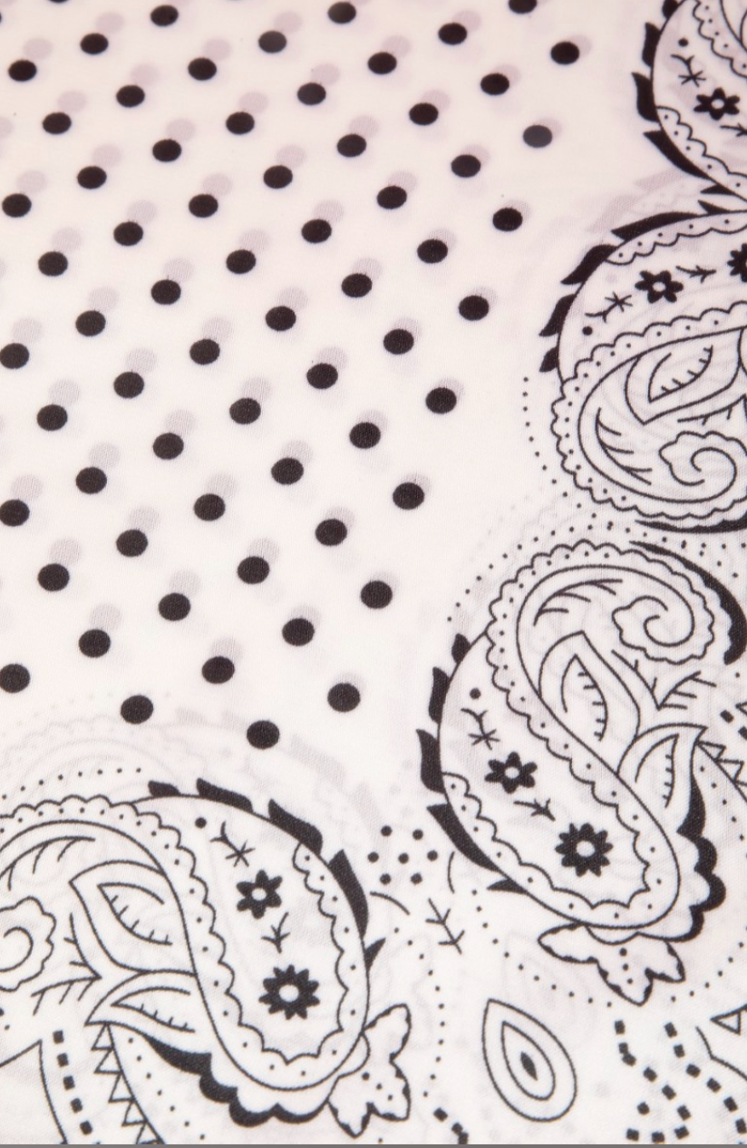 Made For It Paisley Scarf White