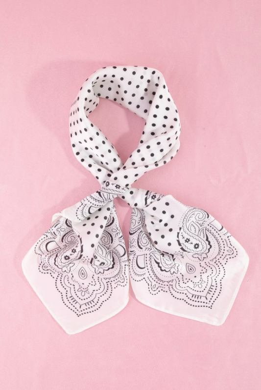 Made For It Paisley Scarf White