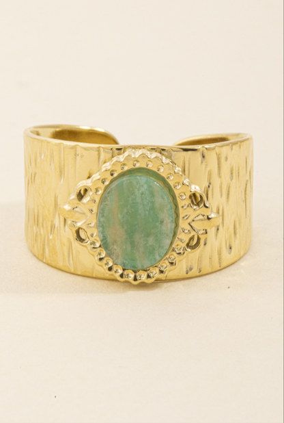 No More Waiting Oval Stone Ring