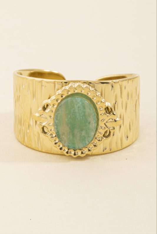 No More Waiting Oval Stone Ring