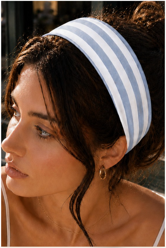 Mixed Feelings Striped Headband Set