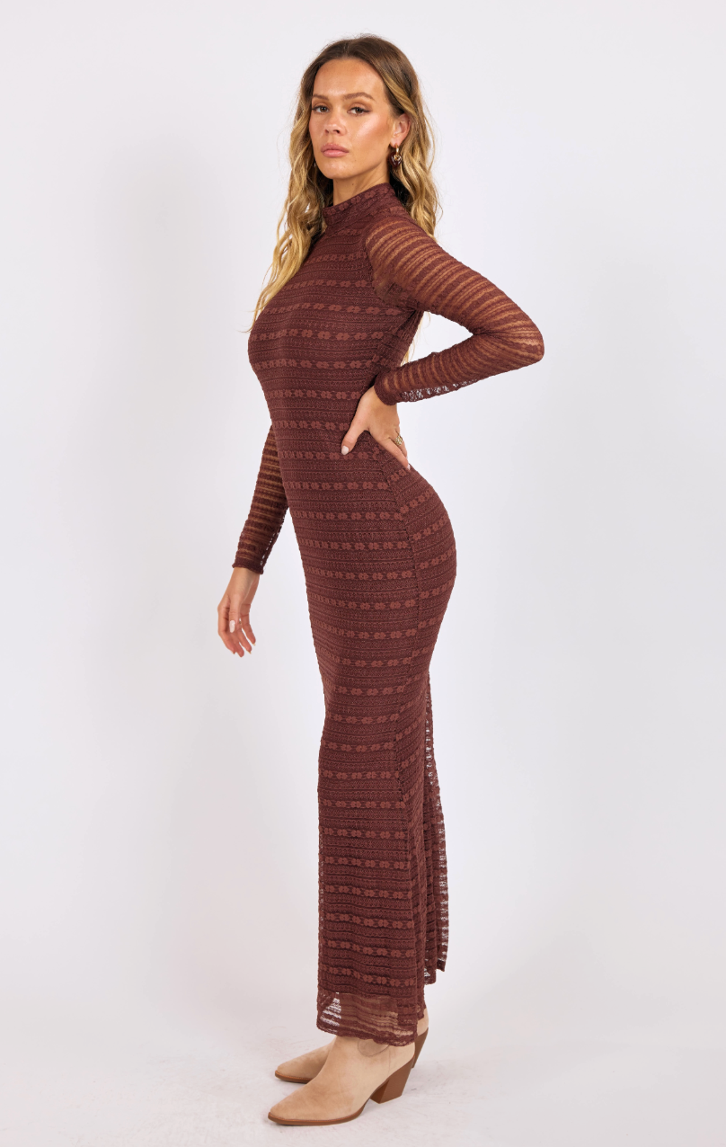 Sundance Stretch Lace Maxi Dress
