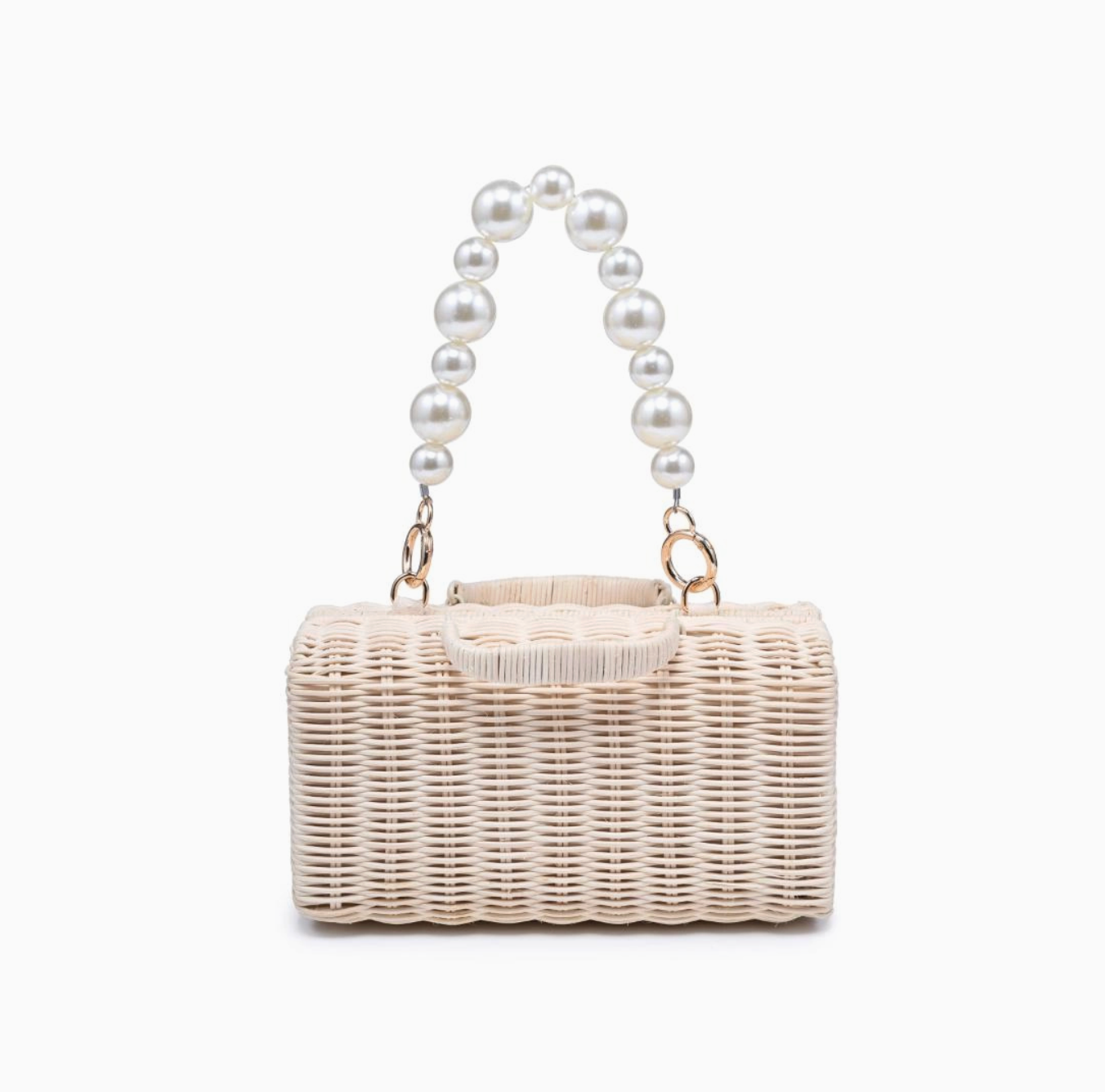 Everly Pearl Wicker Bag