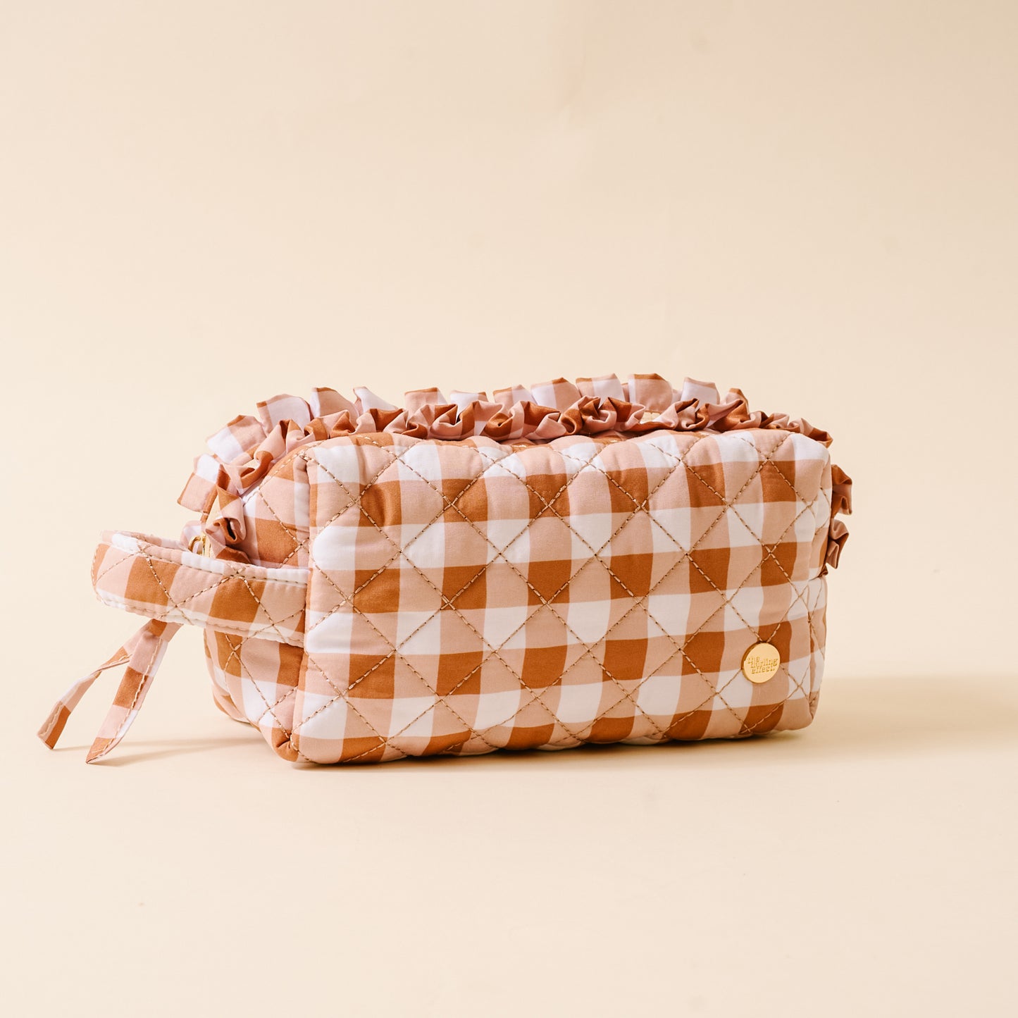 Maple Gingham Essentials Pouch