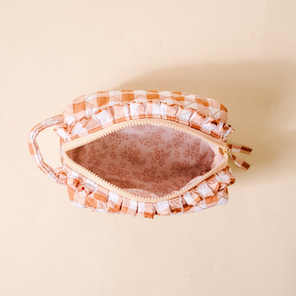 Maple Gingham Essentials Pouch
