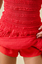 Load image into Gallery viewer, Scarlet Ruffle Smocked Romper