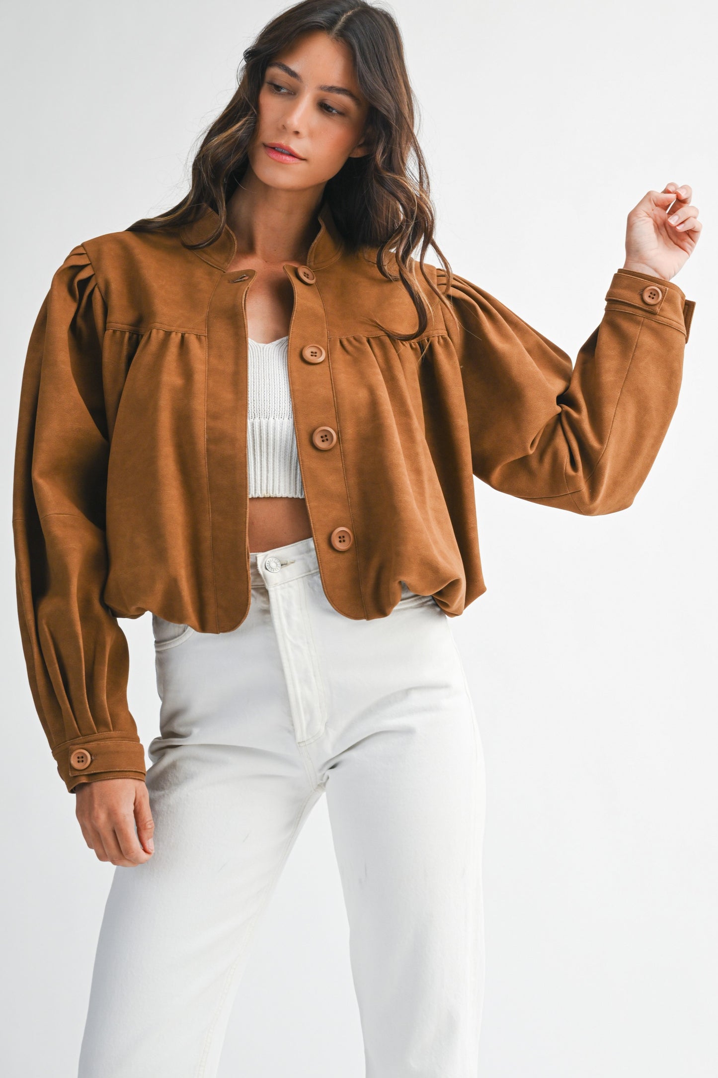 Along The Way Suede Jacket