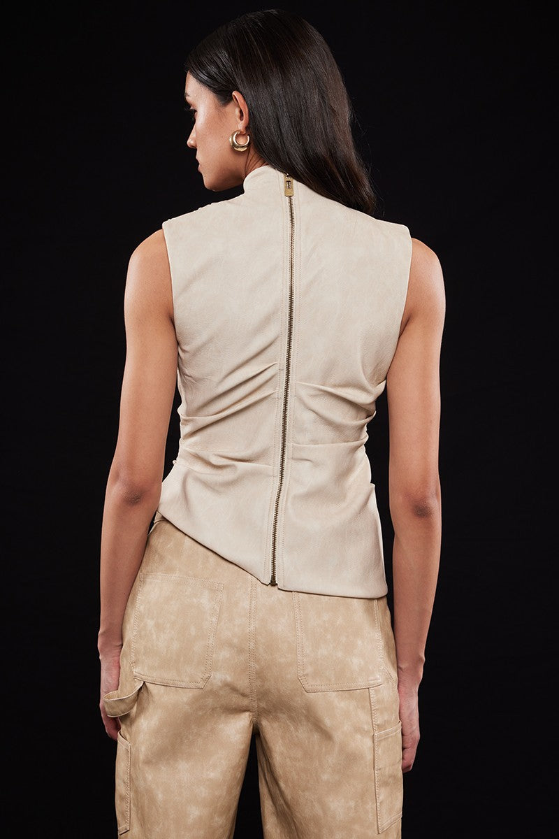 Luna Leather Top