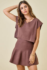 Chestnut Vibe Sweater Set