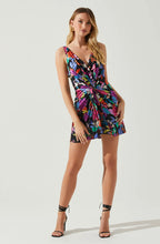 Load image into Gallery viewer, Alivia Floral Twist Mini Dress