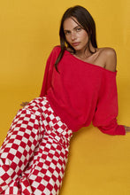 Load image into Gallery viewer, Cherry Pop Off Shoulder Sweatshirt