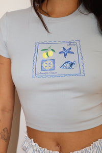 Amalfi Coast Postcard Baby Tee
